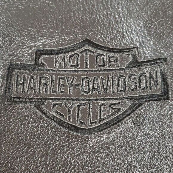 Harley-Davidson Vintage Rectangular Leather Purse - Picture 2 of 8